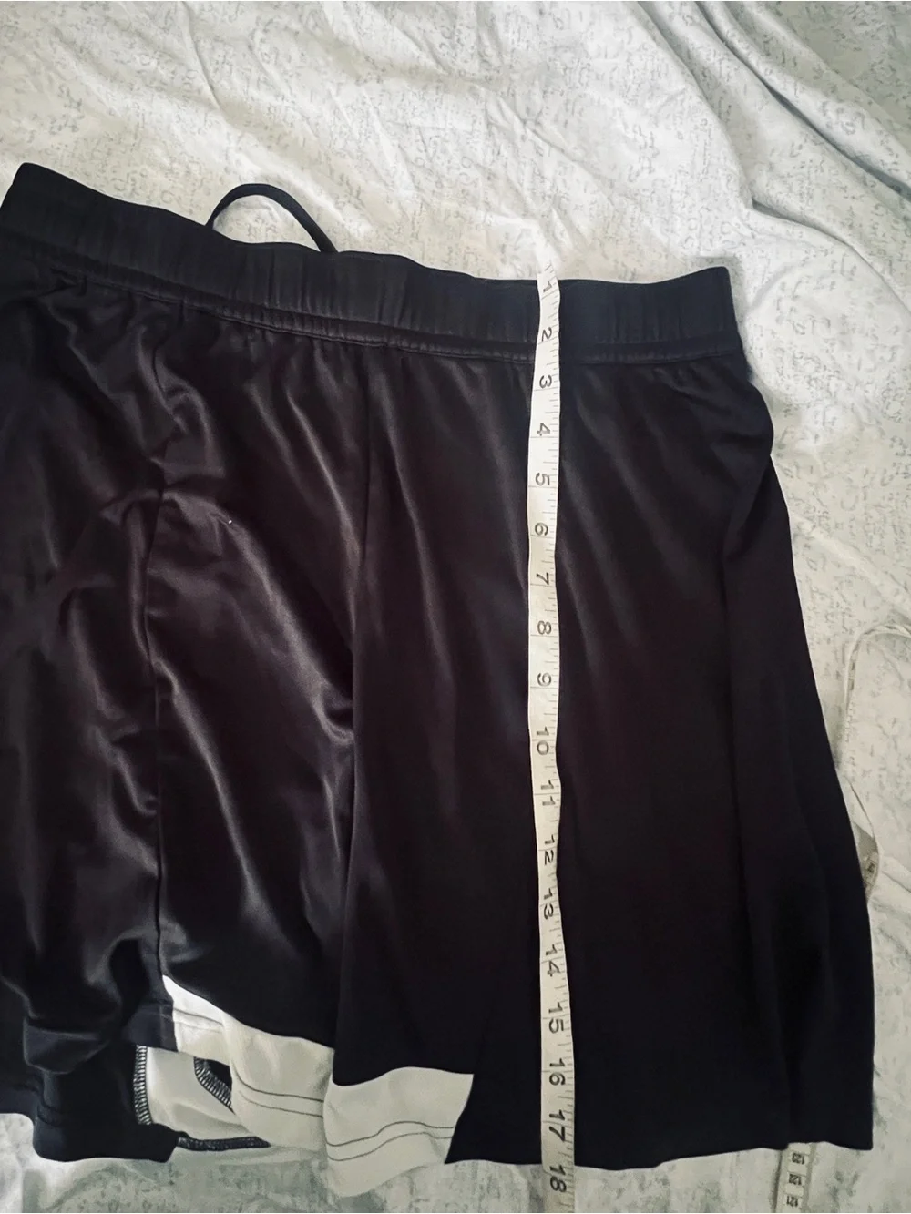 adidas‎ Men’s  Black Athletic Shorts with White Accents